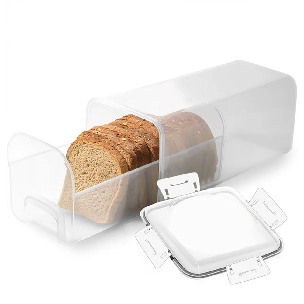 Premium Bread Storage Box with Airtight Sealing Lid Sandwich Loaf Keeper