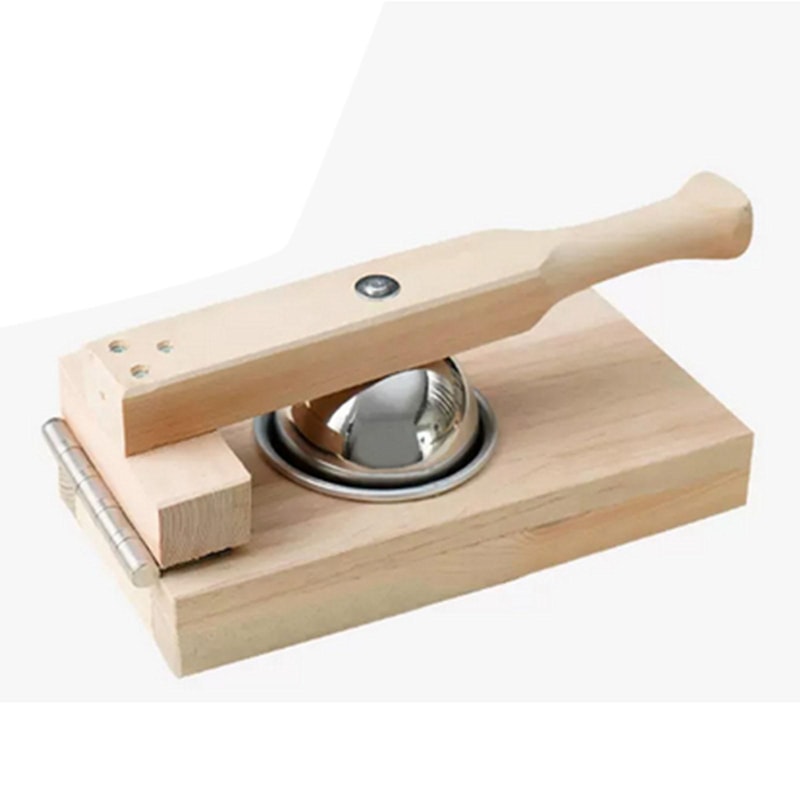 Multi-Use Mochi Maker Dumpling Wrapper Tool Wooden Pastry Press for Perfect Homemade Treats