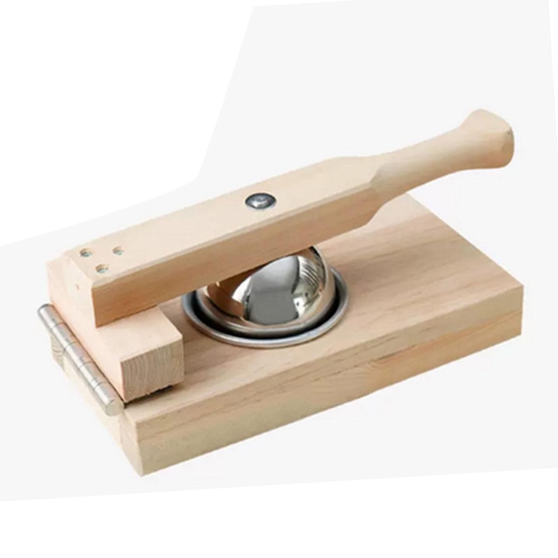 Multi-Use Mochi Maker Dumpling Wrapper Tool Wooden Pastry Press for Perfect Homemade Treats