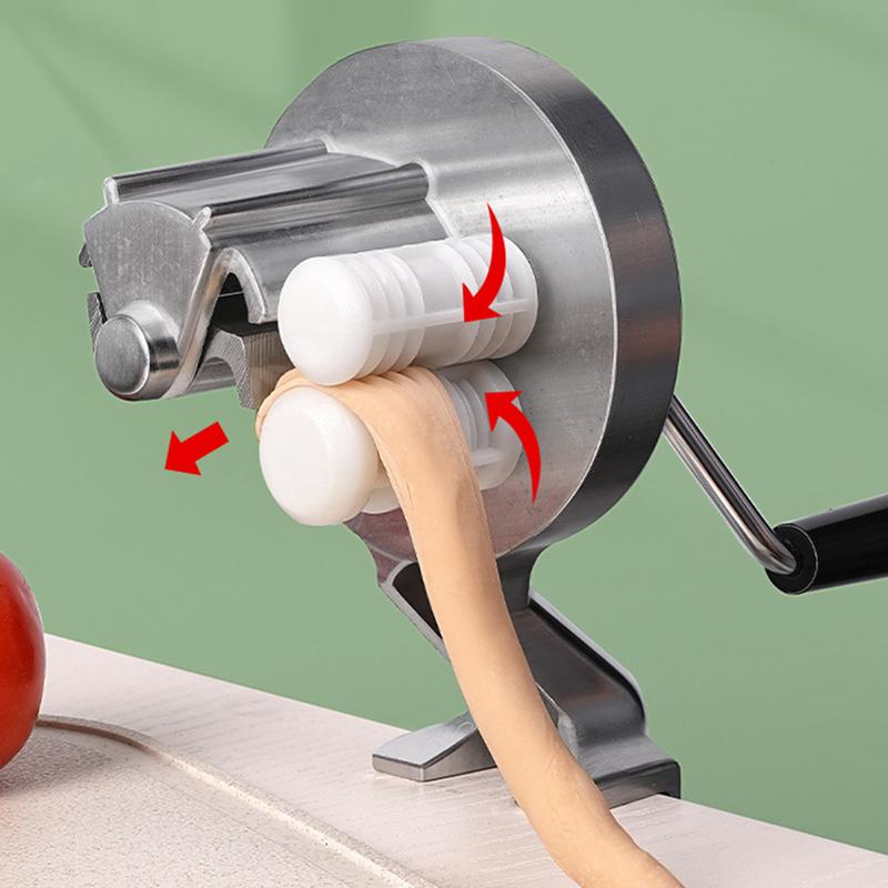 Manual Pasta Maker Machine with Hand Crank Cavatelli and Macaroni Tool for Fresh Homemade Pasta