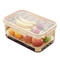 Large Capacity Airtight Food Storage Container with Drain Tray Portable Camping Food Box