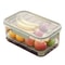 Large Capacity Airtight Food Storage Container with Drain Tray Portable Camping Food Box