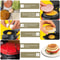 Portable Breakfast Sandwich Maker With Egg Ring Nonstick Burger Omelette Toaster 4