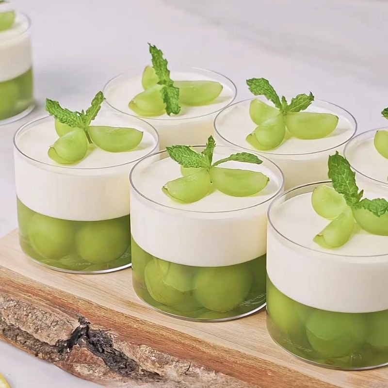 Elegant Clear Glass Dessert Bowls Set Heat Resistant Mini Serving Cups For Pudding Ice Cream Sauces 2