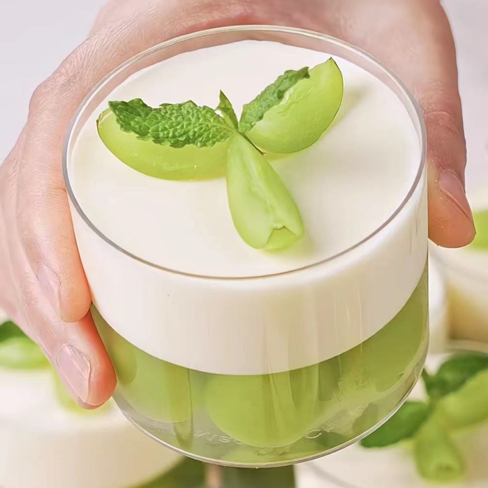 Elegant Clear Glass Dessert Bowls Set Heat Resistant Mini Serving Cups For Pudding Ice Cream Sauces 5