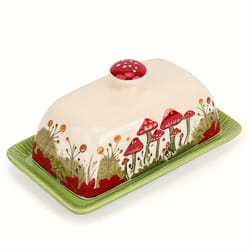 premium ceramic butter dish with lid dishwasher, microwave, oven freezer safe butter keeper