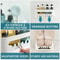 NoDrill Corner Shower Shelf With Suction Cup Storage For Shampoo Makeup Organizer 2