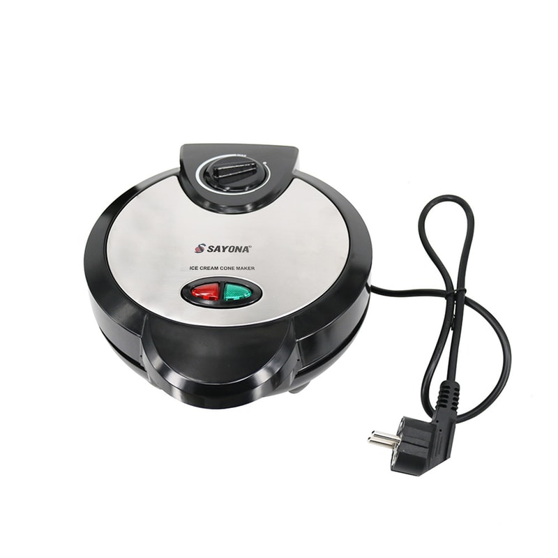 Premium Electric Ice Cream Cone Waffle Bowl Maker Nonstick Dessert Iron