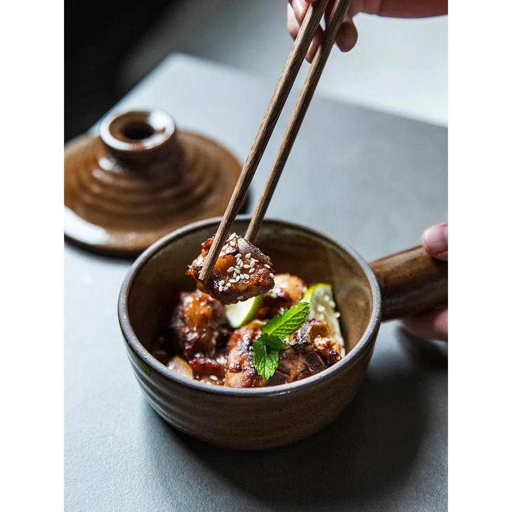 Premium Ceramic Clay Casserole Clay Pot Cooking Pot With Lid Heat Resistant Stew Rice Soup Porridge 3