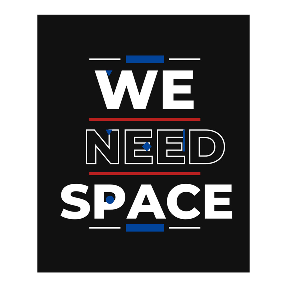 We need space Black background .png