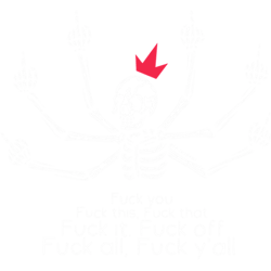 skull skeleton middle finger fuck you