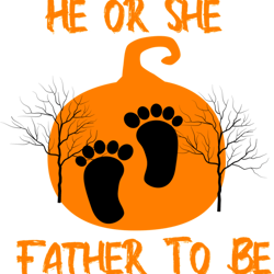 halloween gender reveal he or she father to be pumpkin