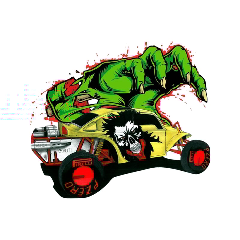 Yellow Buggy. Mad zombie .png