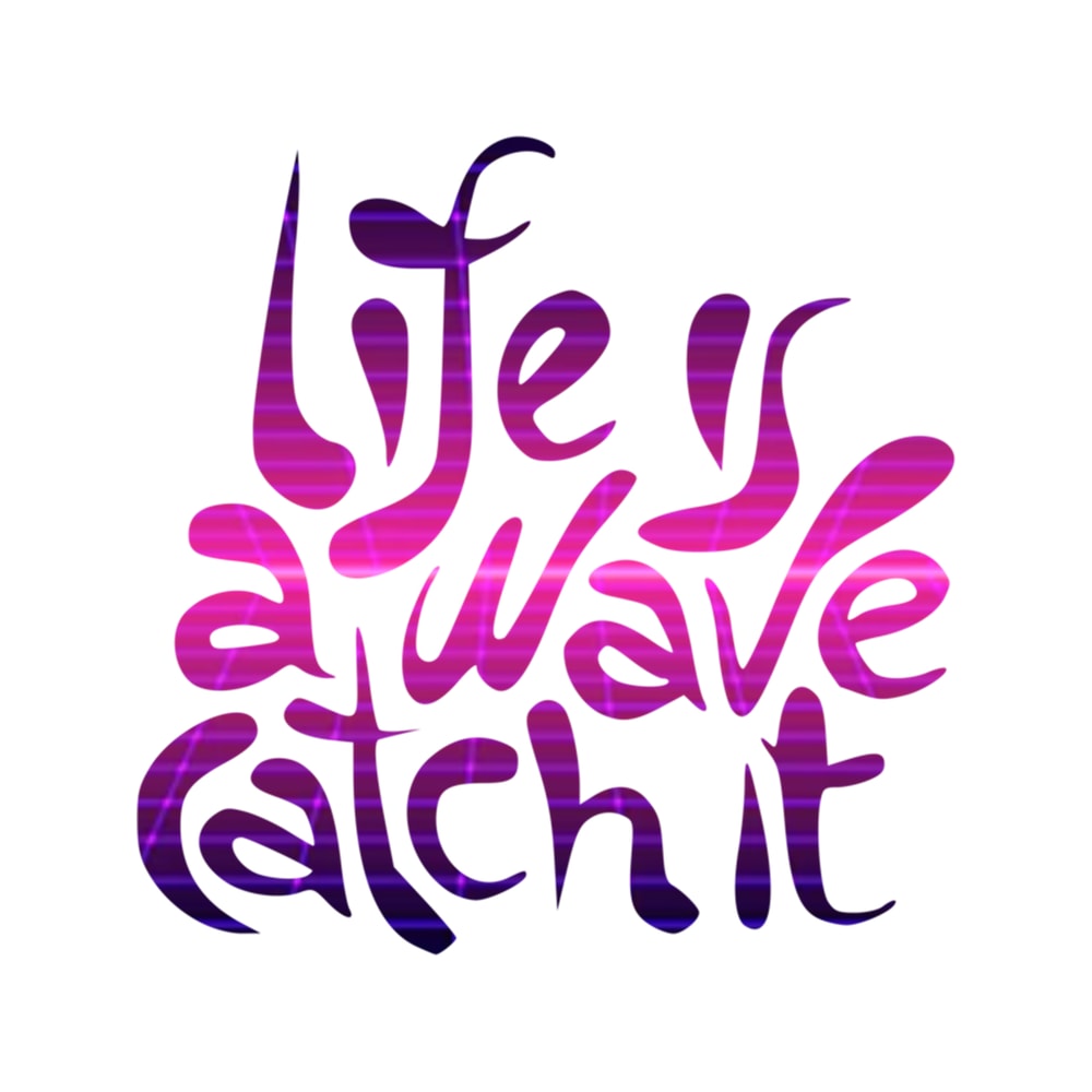 life is a wave catch it Fitted Scoop .png