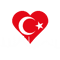 Istanbul Mosque Turkey Flag Heart .png