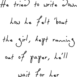 shelter - dermot kennedy handwritten lyrics