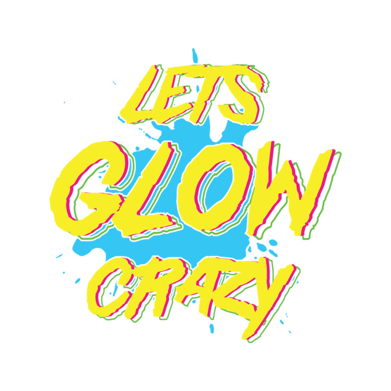 Lets Glow Crazy Party Retro Neon 80s    .png