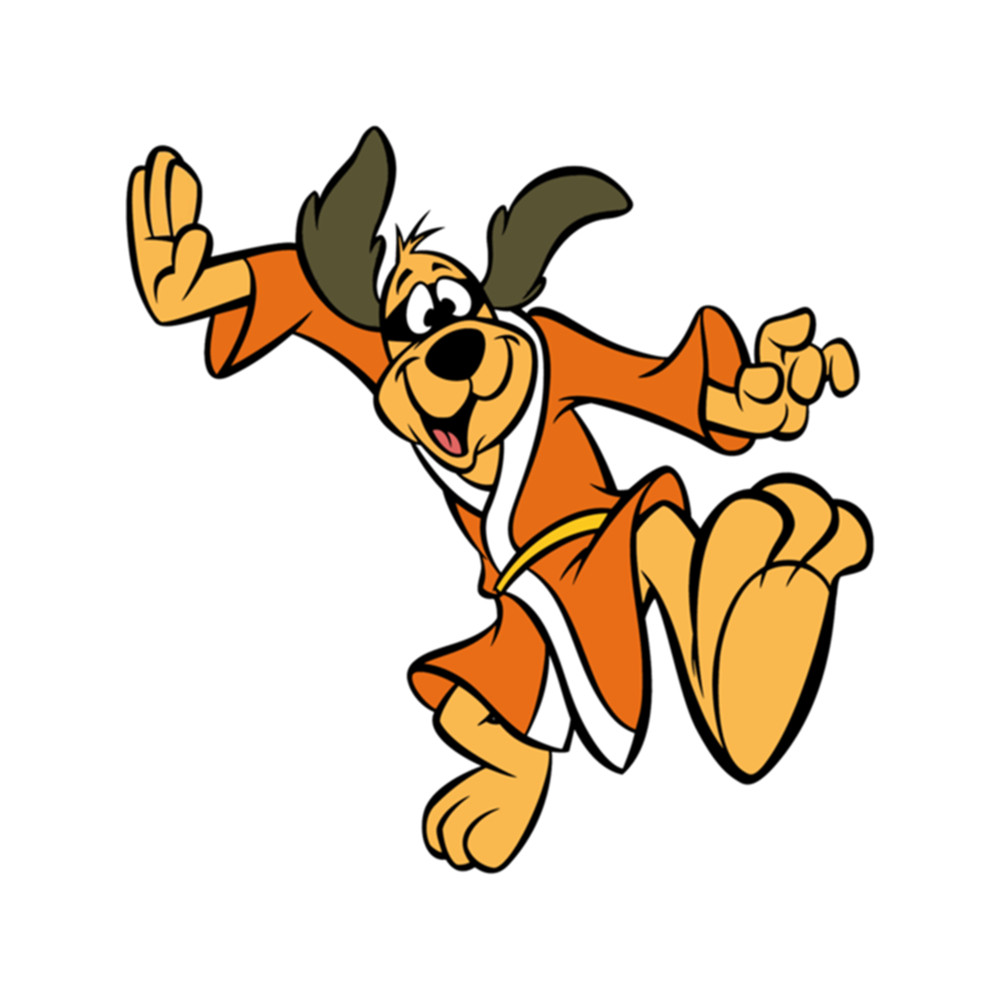 Action Shot Hong Kong Phooey cartoon karate dog .png
