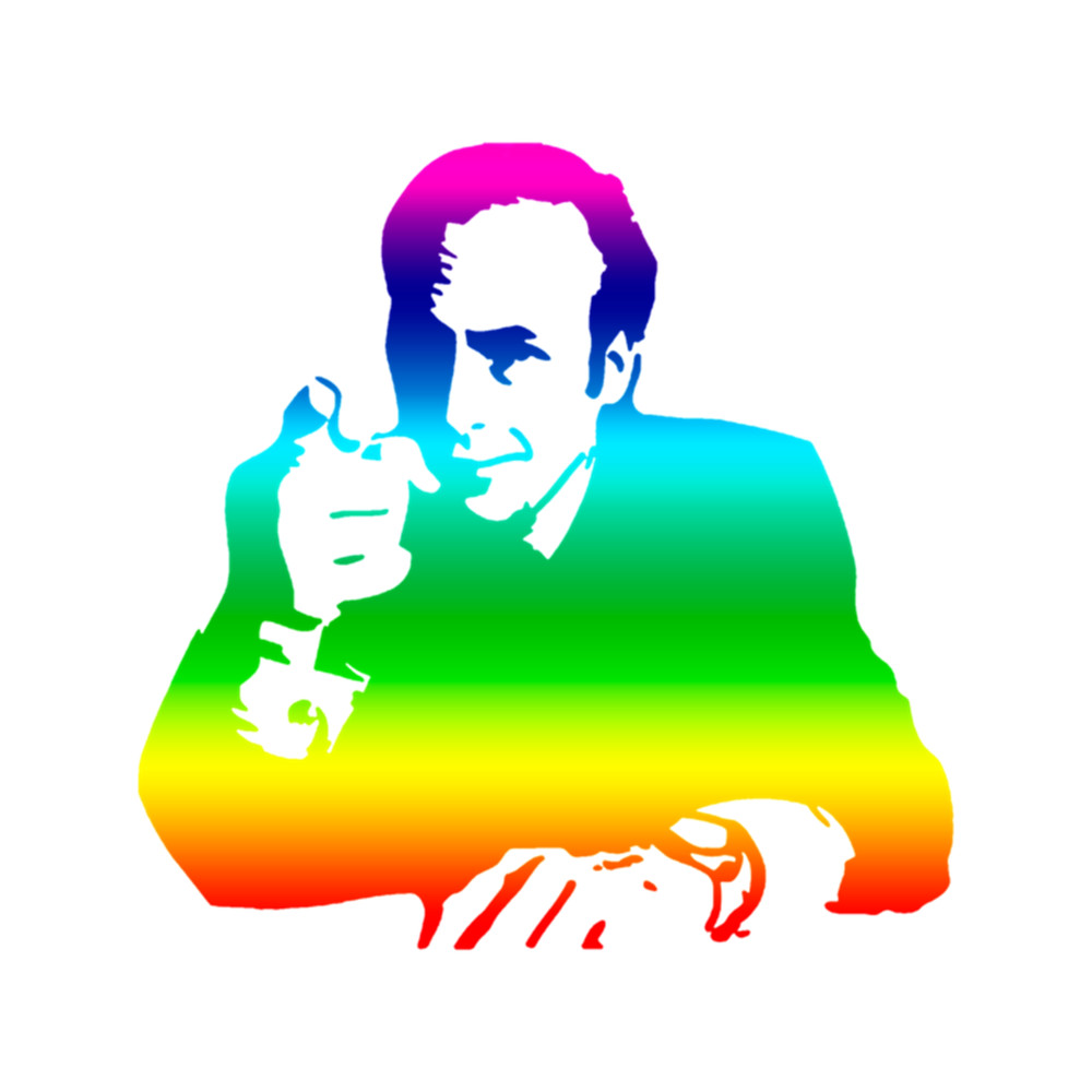 Better Call Saul rainbow silhouette .png