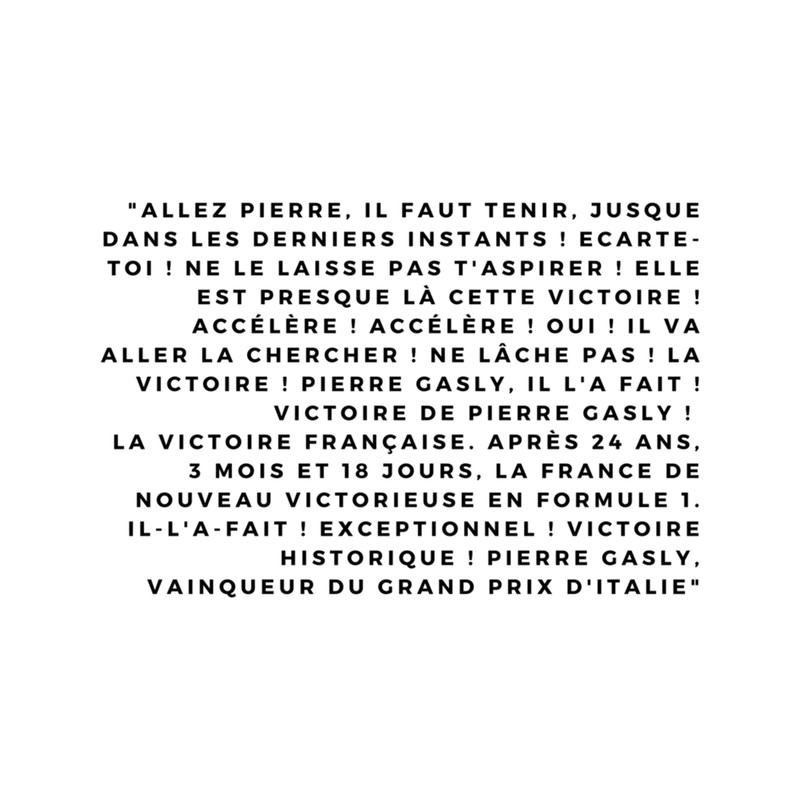 French Commentary Monza GP - F1 Driver Pierre Gasly Victory .png