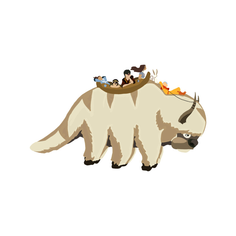 Team Avatar on Appa .png