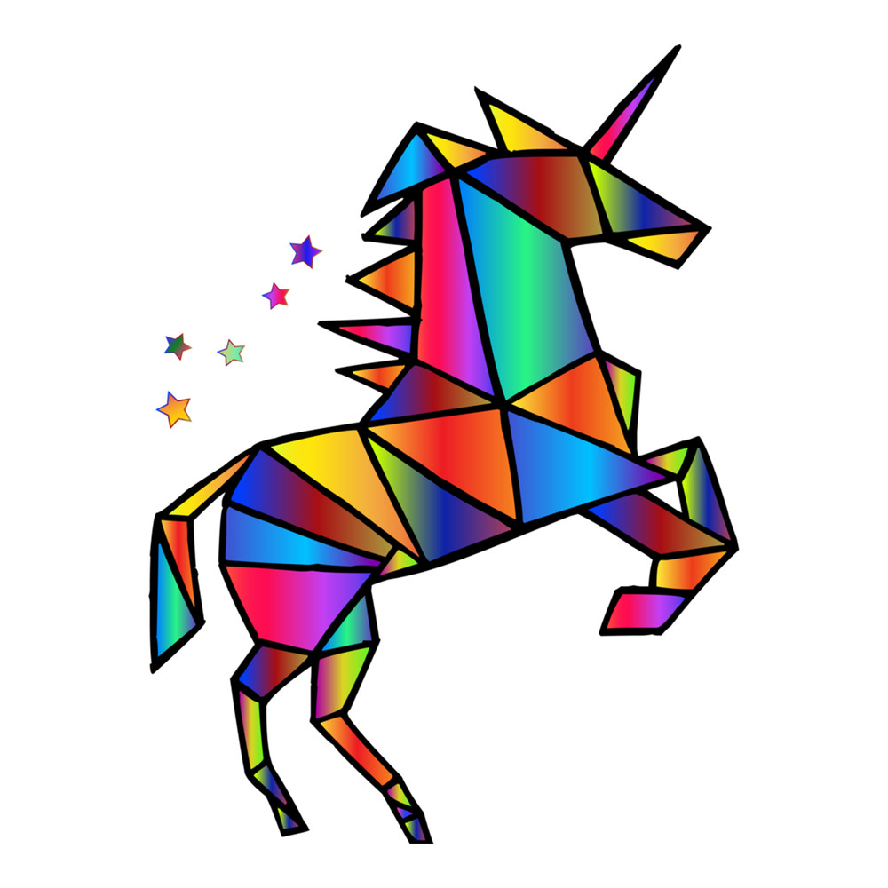 Stained Glass Unicorn Design  .png