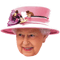 Queen Elizabeth II in a Pink Hat .png