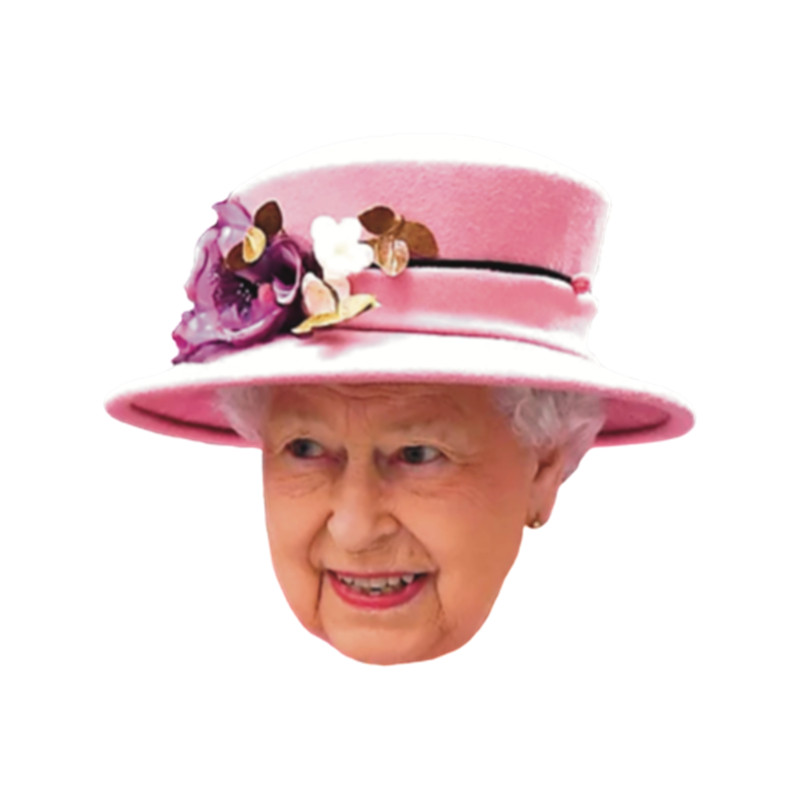 Queen Elizabeth II in a Pink Hat .png