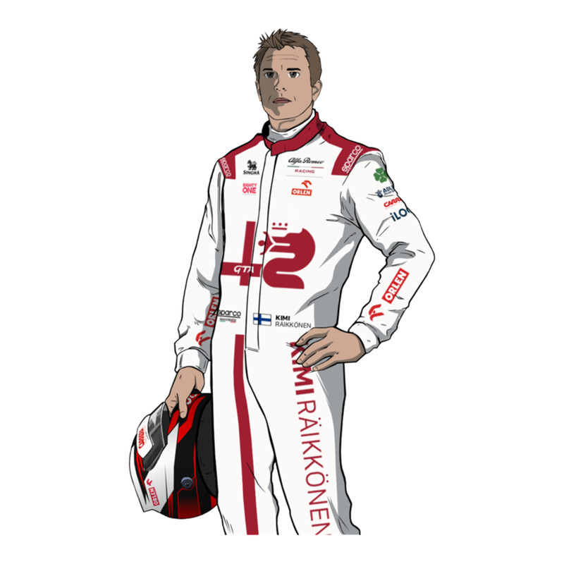 Kimi Raikkonen Cartoon - F1 2021 F1 Raikkonen F1 raikkonen Phonecase F1 raikkonen gi.png