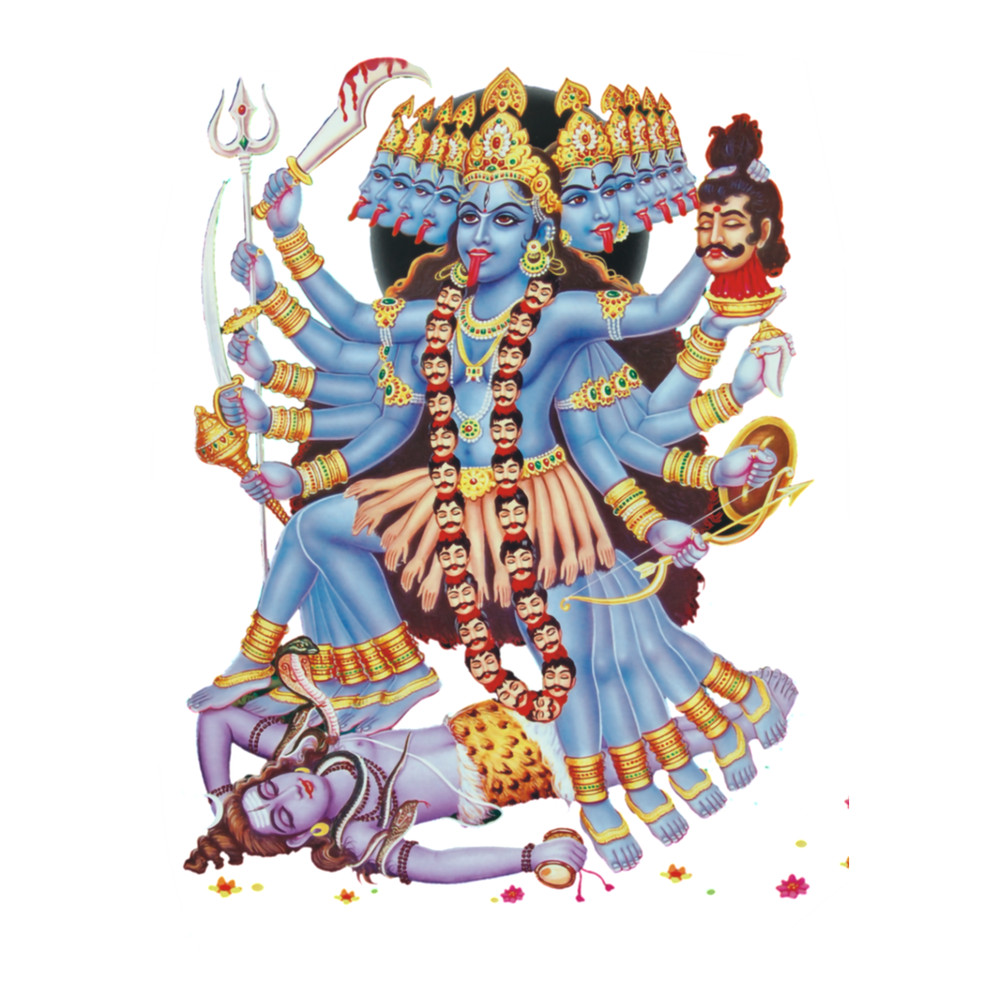 Kali, Kalika or Shyama Hindu Goddess .png