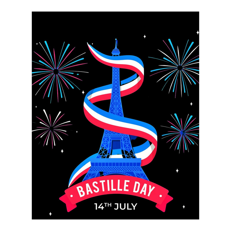 Happy Bastille Day - Dress For The Upcoming Bastille Day Graphic .png