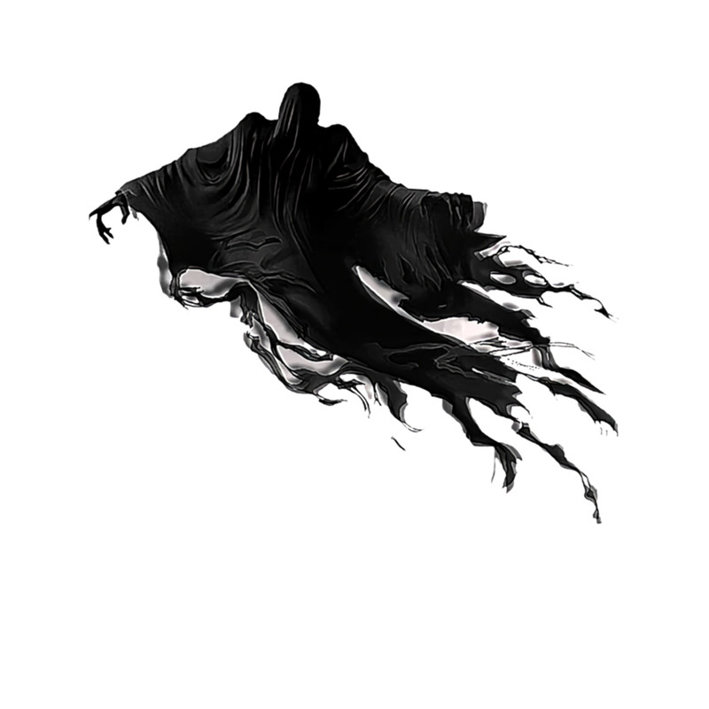 Floatin Spirit Wizard Magic Silhouette  .png