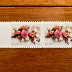 Garden Corsage 2020 Forever Stamps - Infuse Timeless Elegance into Your Celebration Invitations and Envelopes Unused