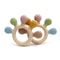 Multicolor Silicone Baby Ring Teether Chew Beads For Sensory Gum Relief Anxietysoothing Teething To 3