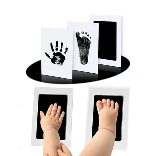 Hand And Footprint Kit Ink, Newborn Baby DIY, Photo Frame Handprint Pads, Safe Clean Baby Shower Gift