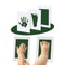 Hand And Footprint Kit Ink Newborn Baby DIY Photo Frame Handprint Pads Safe Clean Baby Shower Gift 10