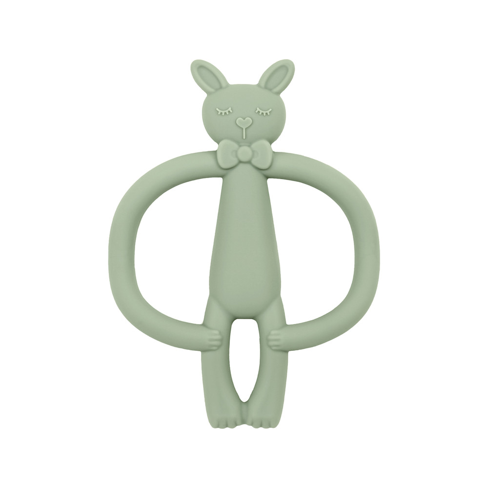 Toys Teething Infant Chewing Toy, Color Kids Silicone Teether, Gifts Newborn Cartoon Rabbit Teether