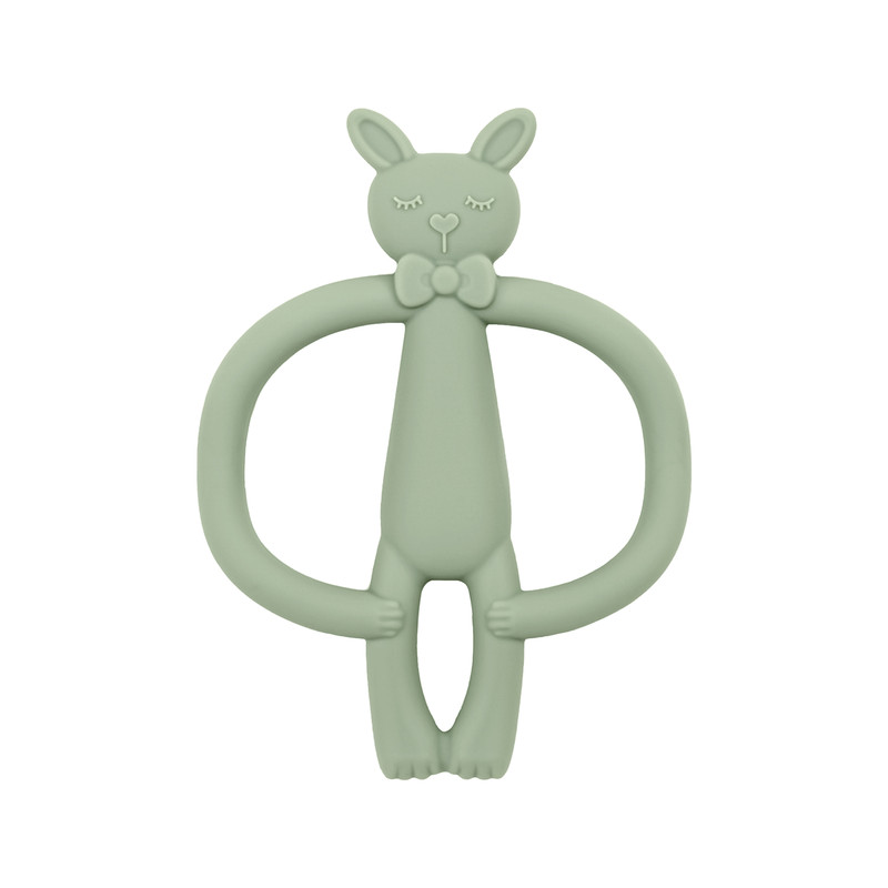 Toys Teething Infant Chewing Toy, Color Kids Silicone Teether, Gifts Newborn Cartoon Rabbit Teether