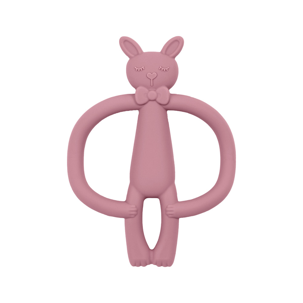 Toys Teething Infant Chewing Toy, Color Kids Silicone Teether, Gifts Newborn Cartoon Rabbit Teether