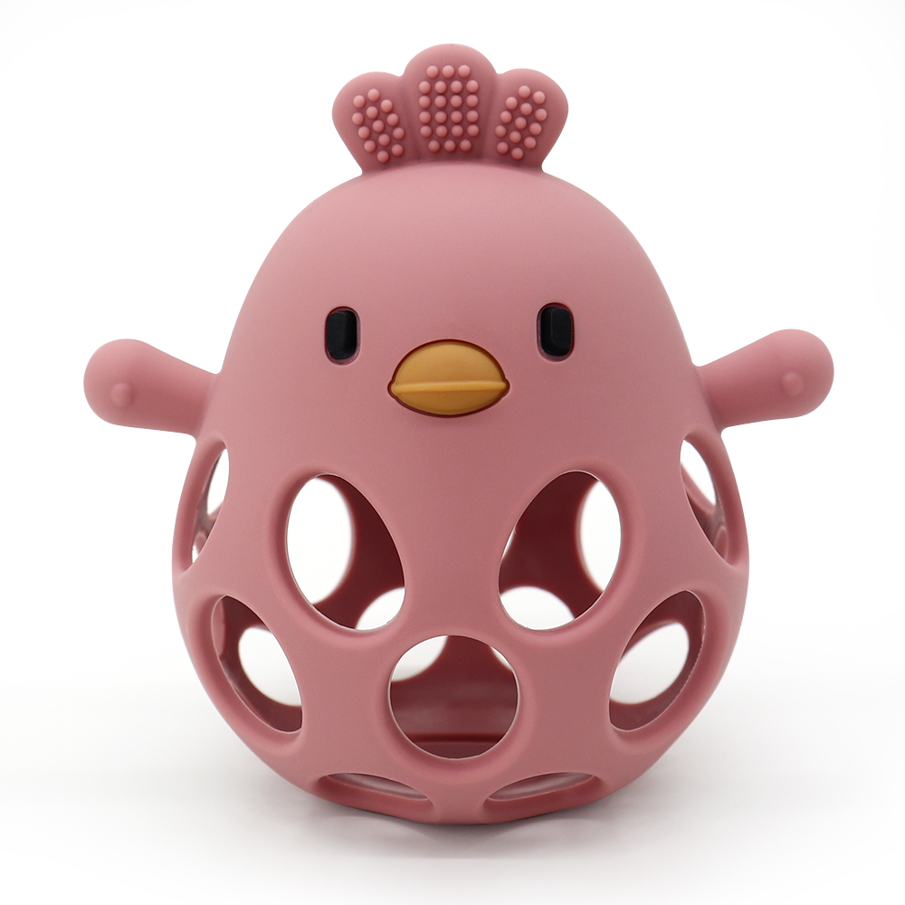 Cartoon Chick Shape Baby Toys, Chewing Training Baby Products, Baby Silicone Teether Toys