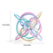 Educational Toy Ball Manhattan Square Golfer Sensory Grips Teether Grinding Ball Baby Learning Play 5