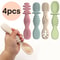 Training Spoon For Babies Over 6 Months Old Silicone Baby Food Spoon Christmas Gift Pick Easy To Gr 0