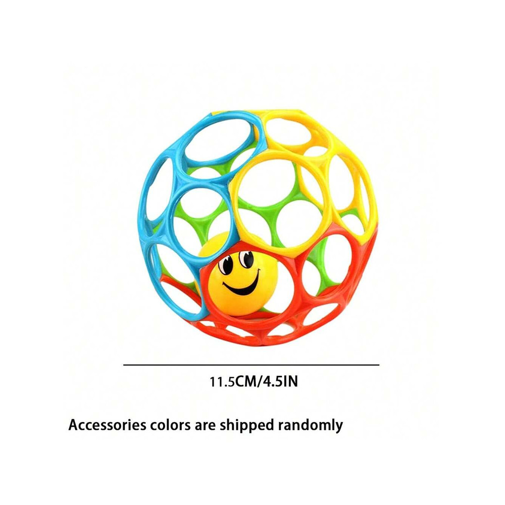 Educational Sensory Toy for Infants, Soft Baby Grasping Ball, Random Color Rattles with Bell Ball Early Education Play
