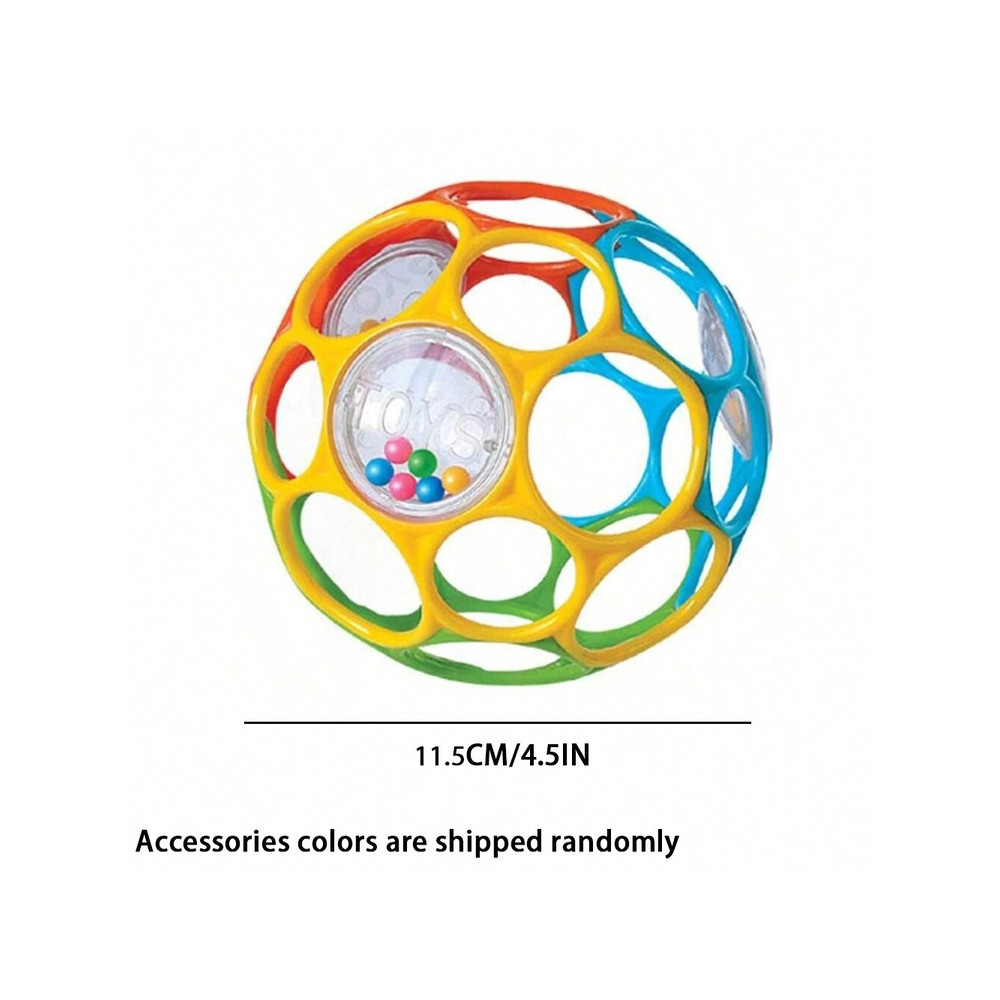 Educational Sensory Toy for Infants, Soft Baby Grasping Ball, Random Color Rattles with Bell Ball Early Education Play