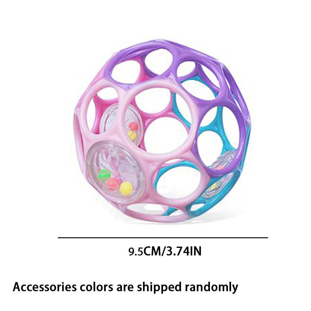 Educational Sensory Toy for Infants, Soft Baby Grasping Ball, Random Color Rattles with Bell Ball Early Education Play