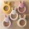 BPA Free Cartoon Rabbit Baby Teether Silicone Toy Health Molar Chewing Nursing Teething Gifts Baby 0