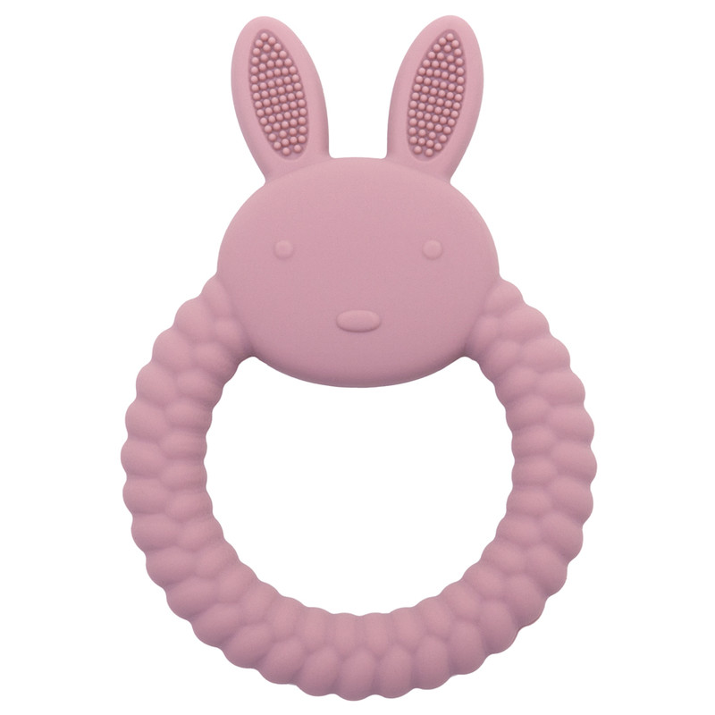 BPA Free Cartoon Rabbit Baby Teether Silicone Toy Health Molar Chewing Nursing Teething Gifts Baby 6