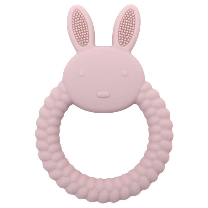 BPA Free Cartoon Rabbit Baby Teether Silicone Toy Health Molar Chewing Nursing Teething Gifts Baby 8