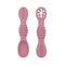 Training Spoon Feeding Tableware Baby Spoon Fork Set Food Grade Silicone Sticky Spoon Children Cutl 10