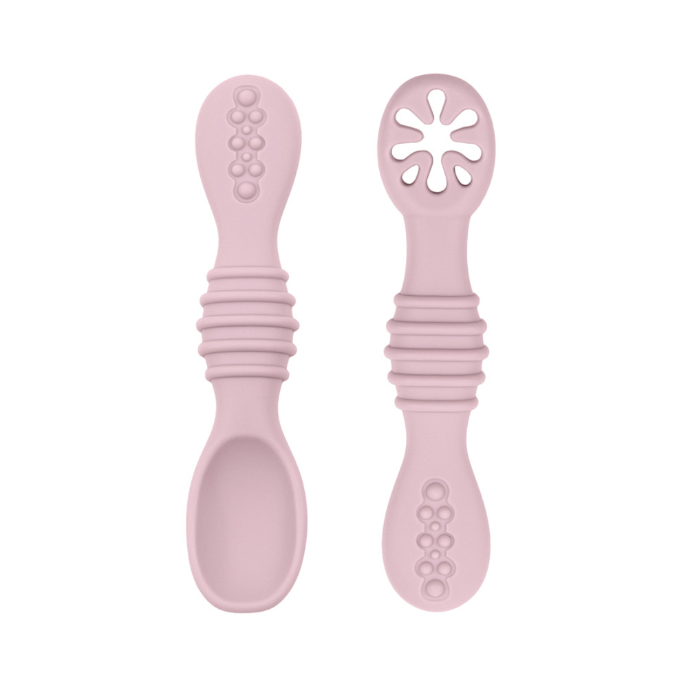 Training Spoon Feeding Tableware Baby Spoon Fork Set Food Grade Silicone Sticky Spoon Children Cutl 11